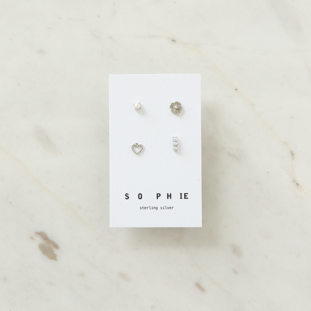 Sophie Garden Party Stud Set - Silver