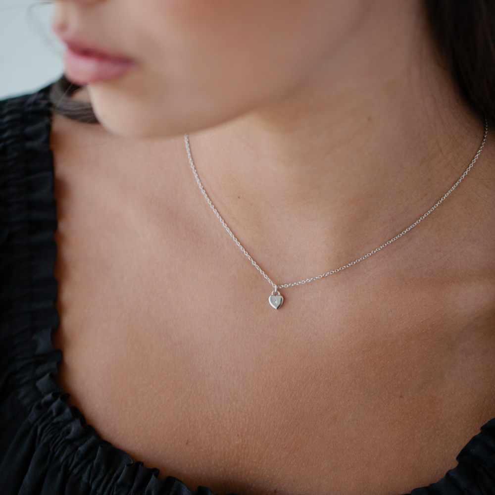 Sophie Sweetheart Necklace - Silver