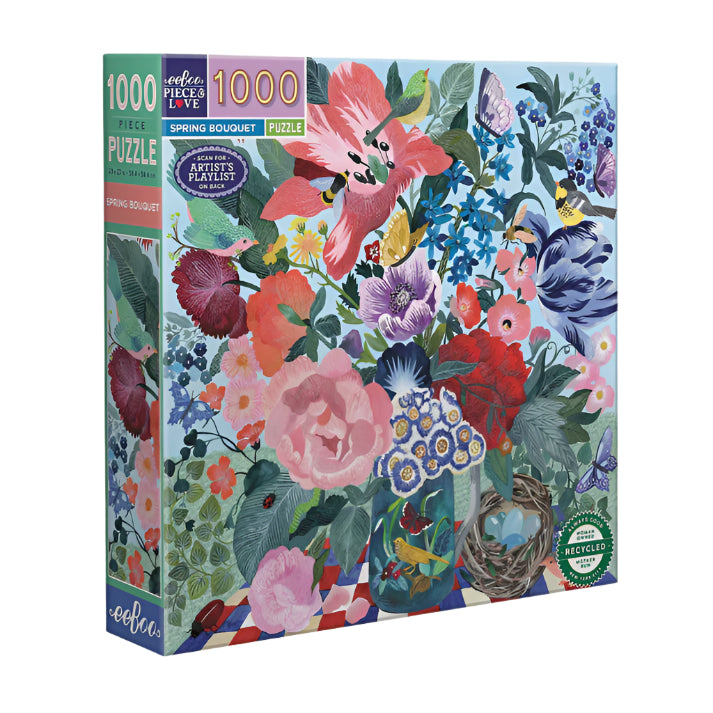 Eeboo Spring Bouquet Puzzle - 1000 pieces