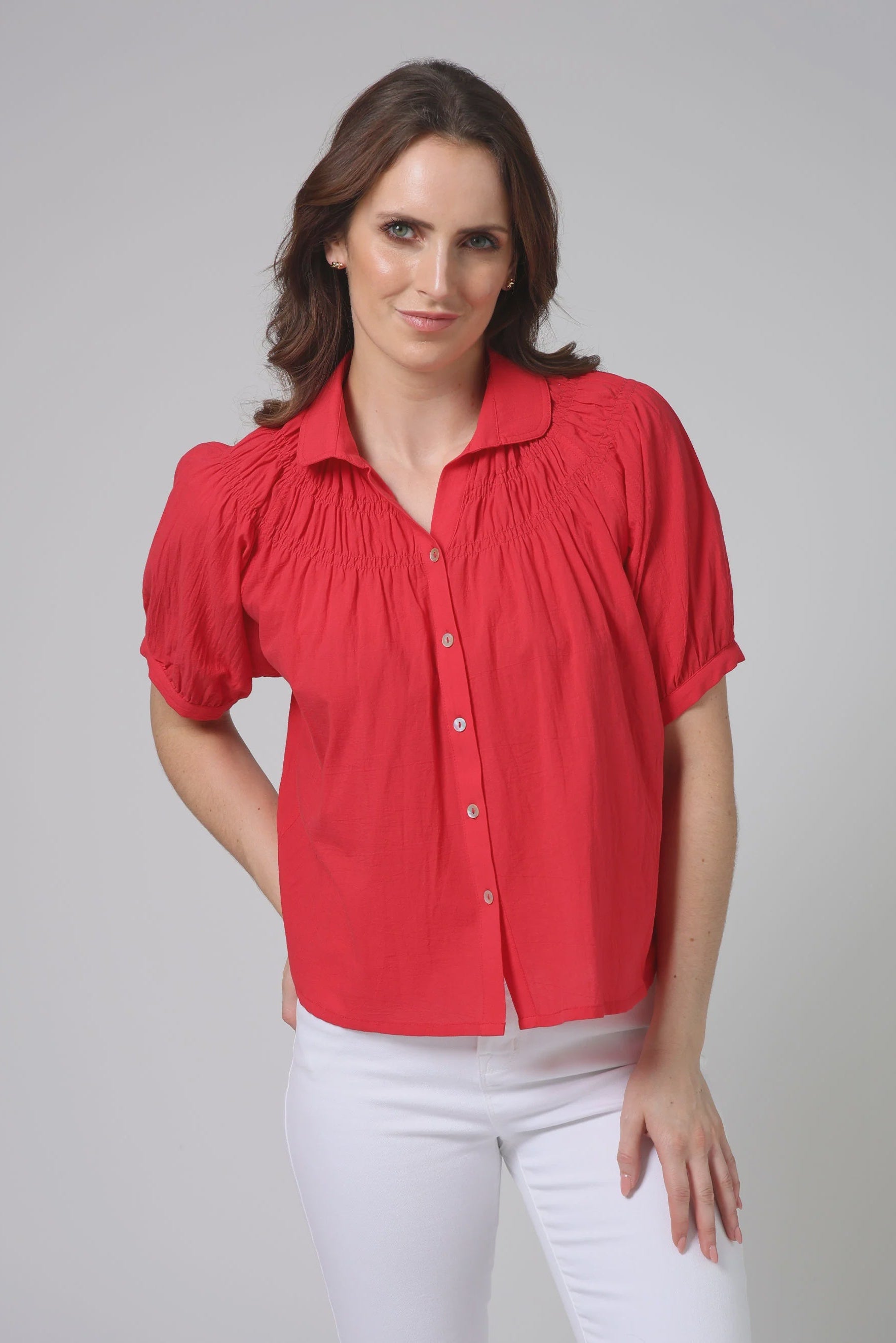 Stella and Gemma Mimi Blouse - Flame