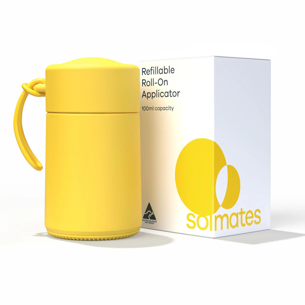 Solmates Refillable Sunscreen Applicator 100ml - Yellow