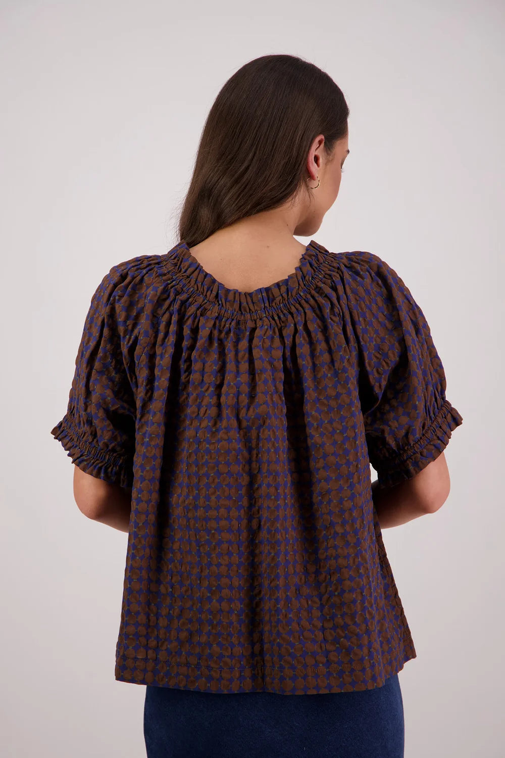 Briarwood Tammy Top - Brown/Ink