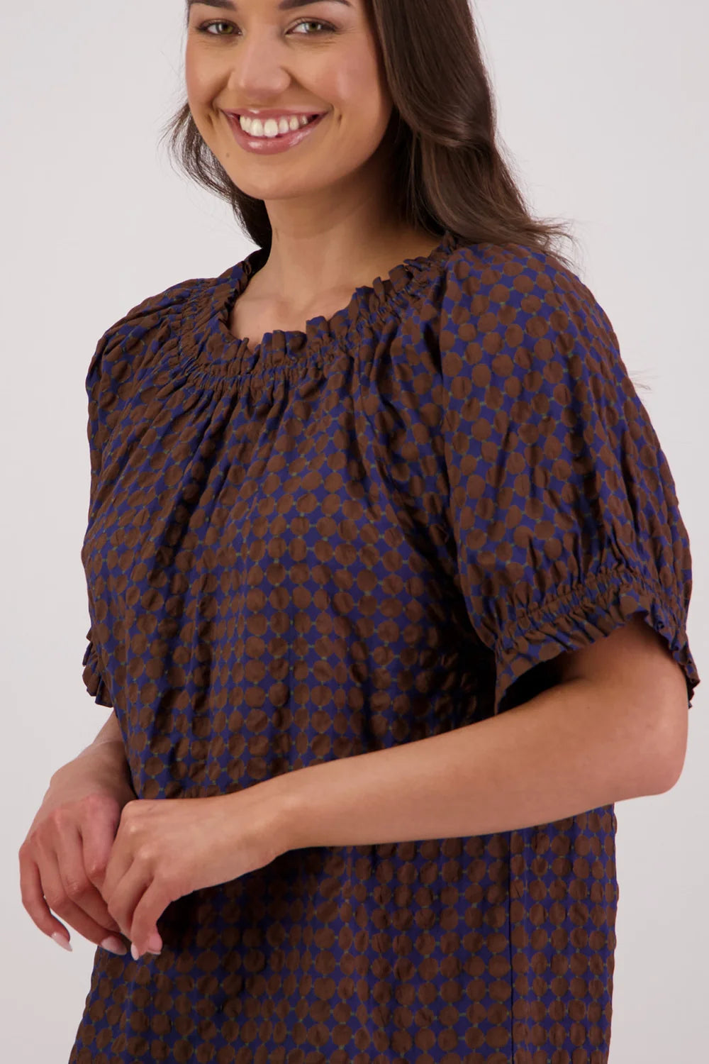 Briarwood Tammy Top - Brown/Ink