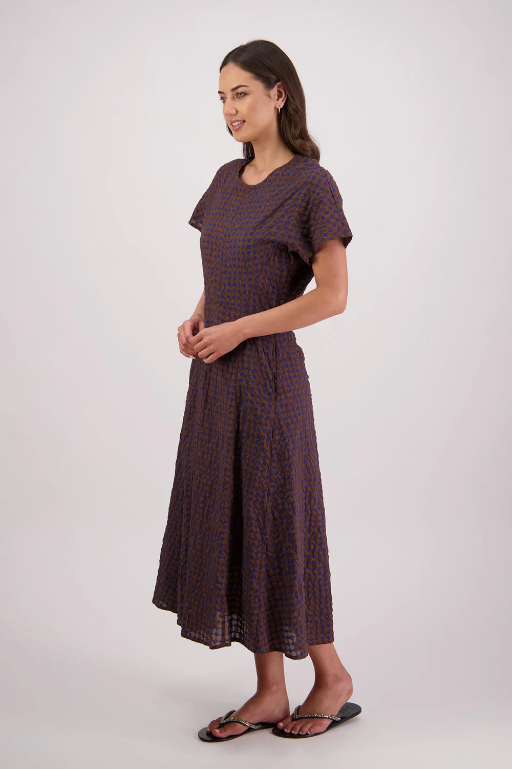 Briarwood Tasman Dress - Brown/Ink