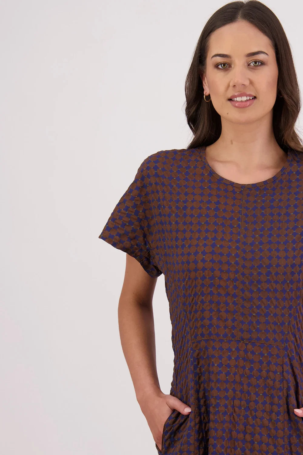 Briarwood Tasman Dress - Brown/Ink