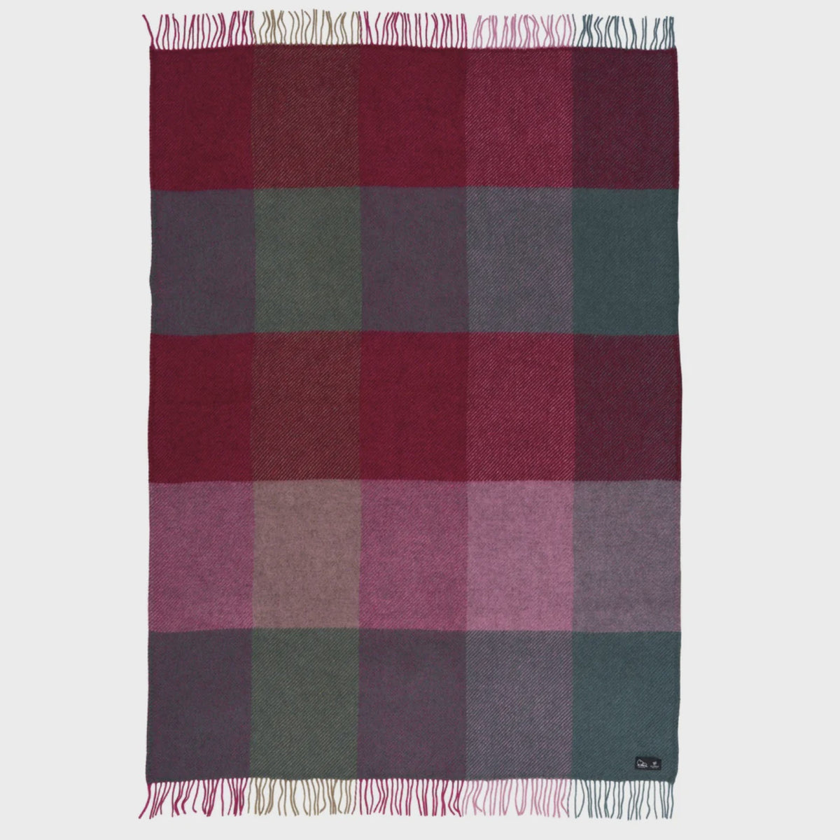 Klippan Gotland Check Throw - Pink