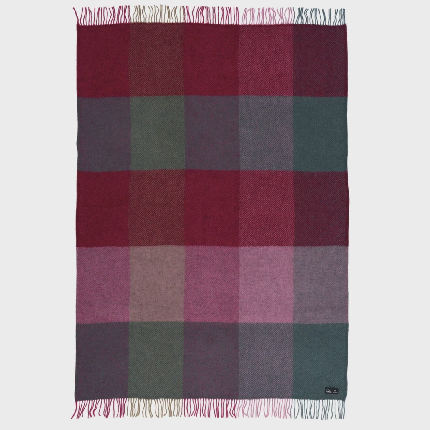 Klippan Gotland Check Throw - Pink