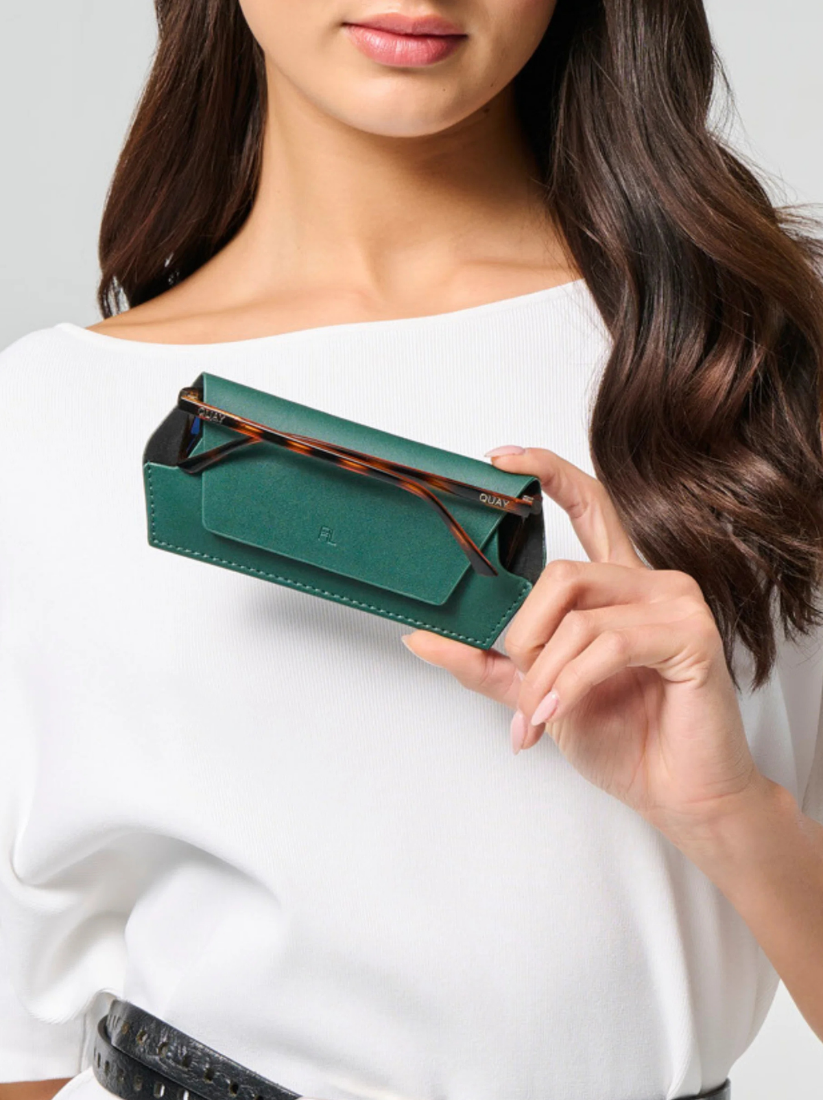 Fox and Leo Slimline Glasses Case - Forest