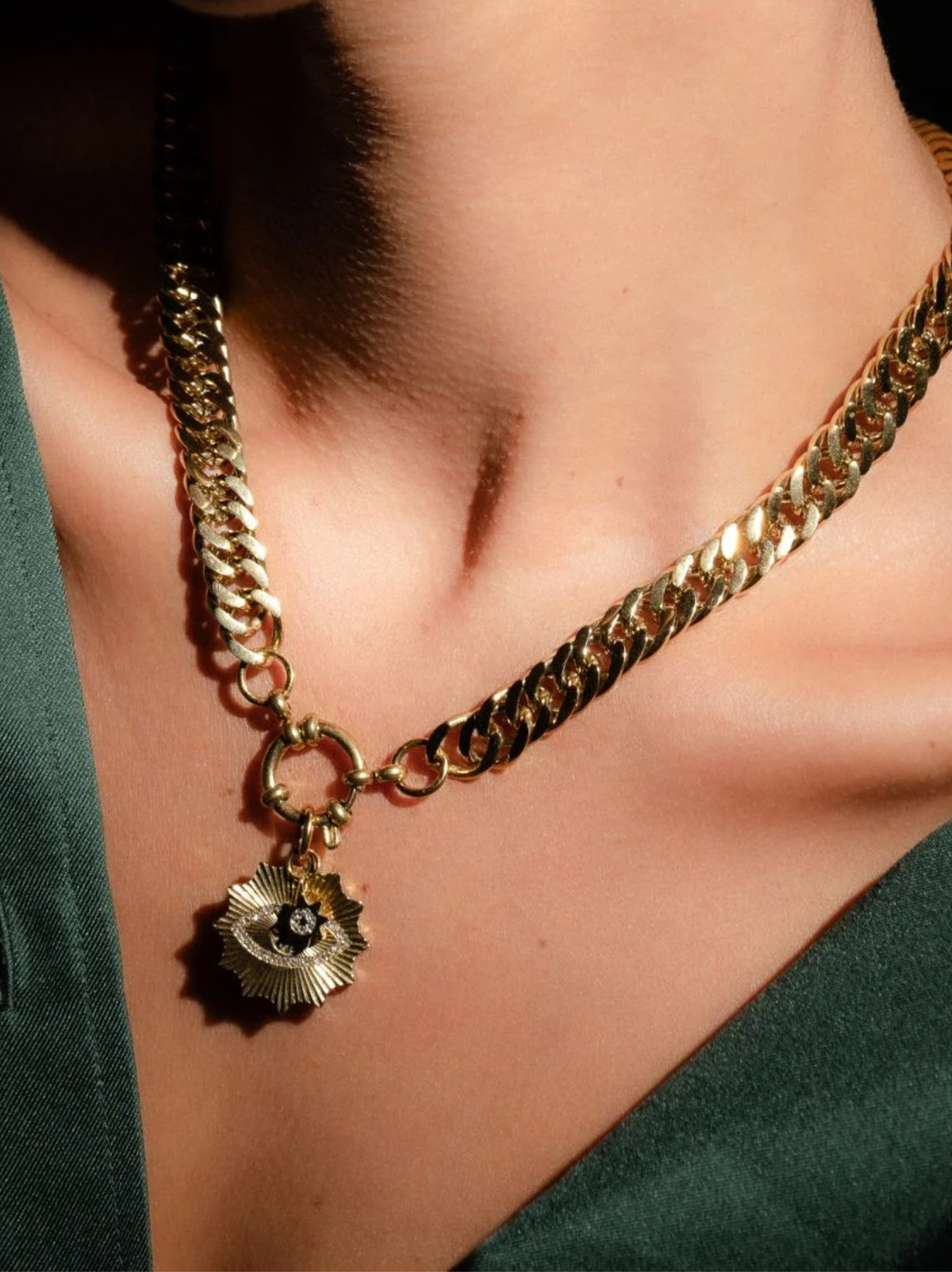 Silk &amp; Steel Nova Necklace - Gold