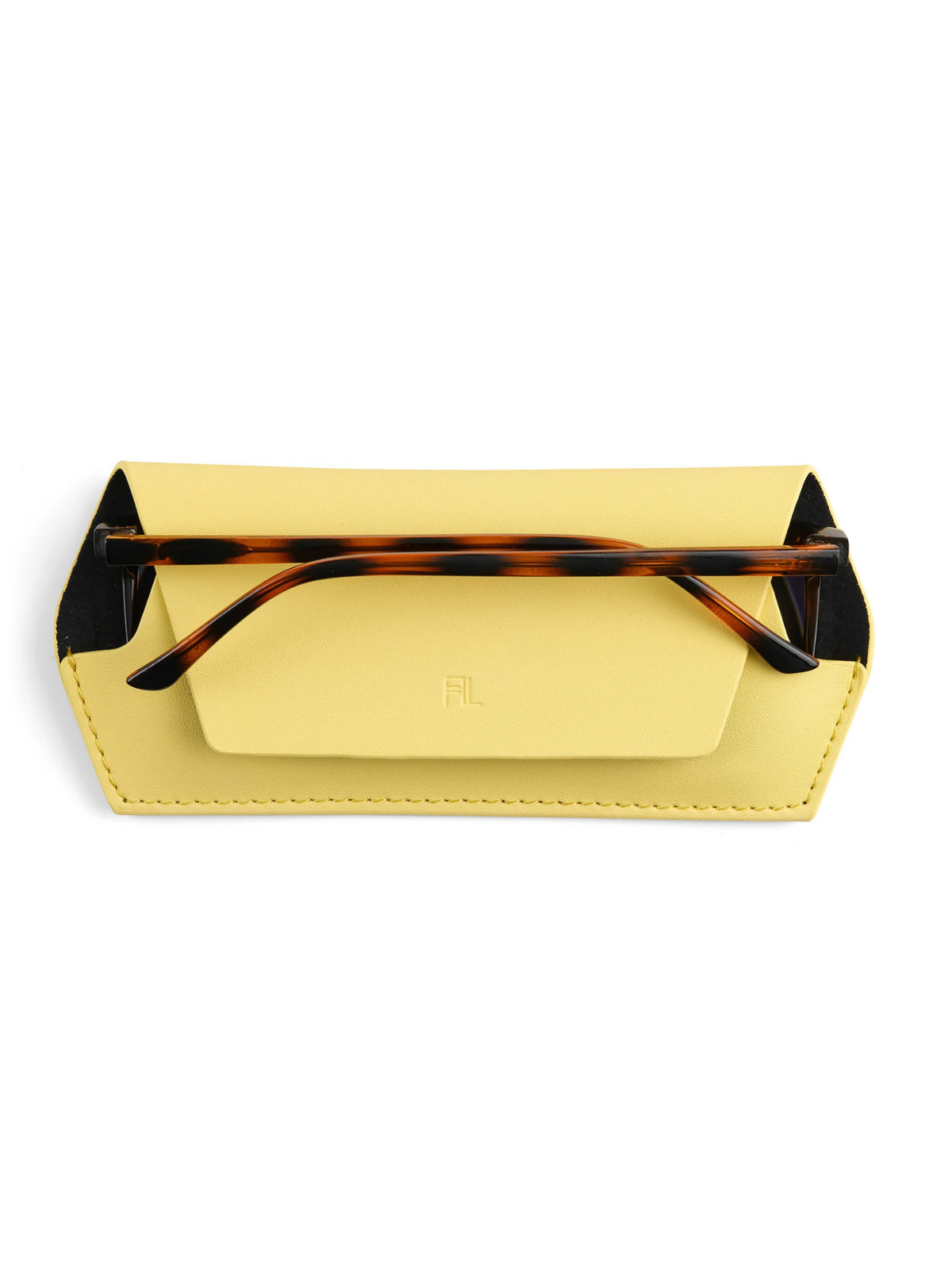 Fox and Leo Slimline Glasses Case - Yellow