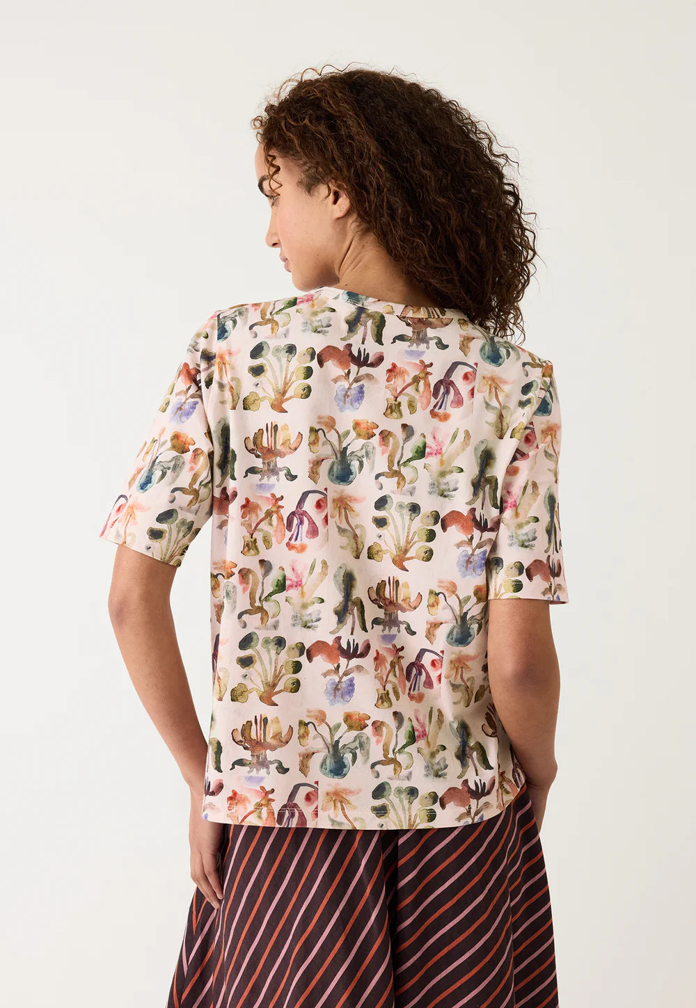 Nancybird Grace Tee - Warm Watercolour
