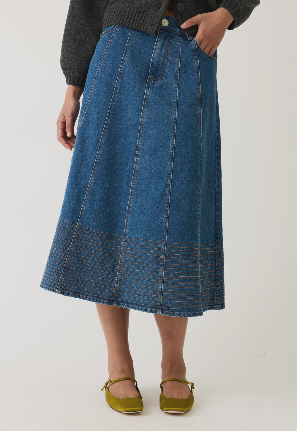 Nancybird Nina Skirt - Denim