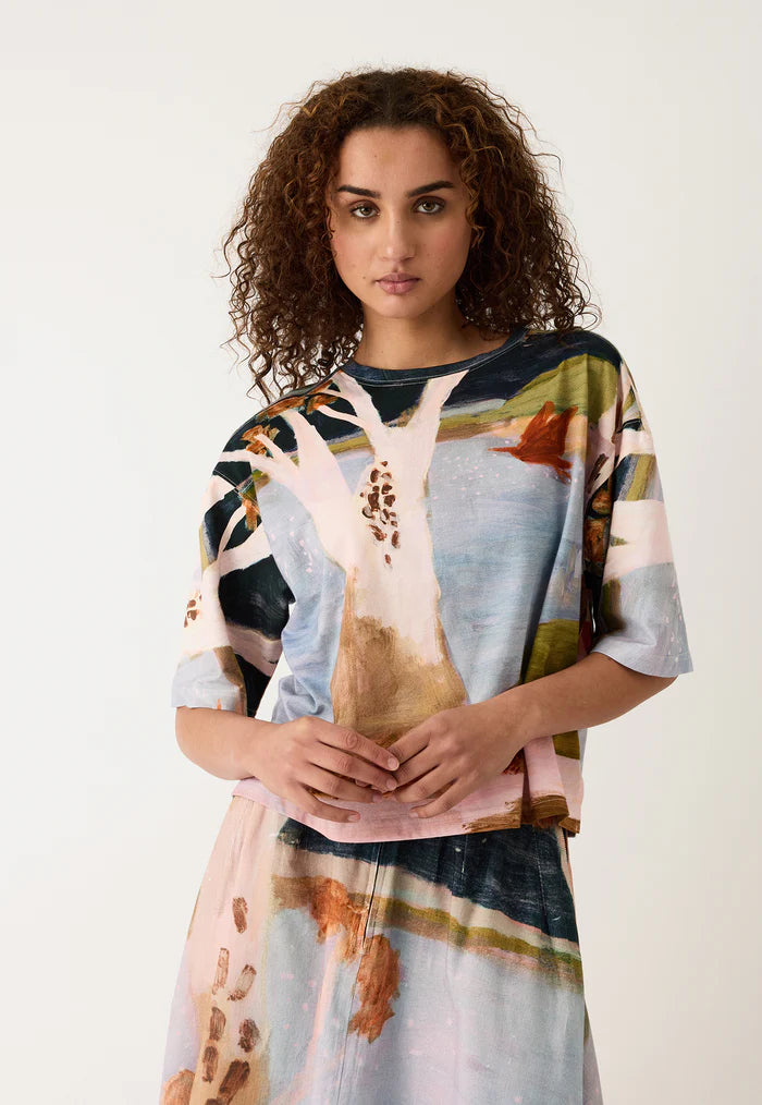 Nancybird Tasmin Boxy Tee - Night Herons
