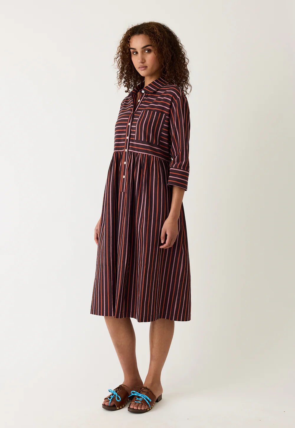 Nancybird Mel Dress - Twilight Stripe