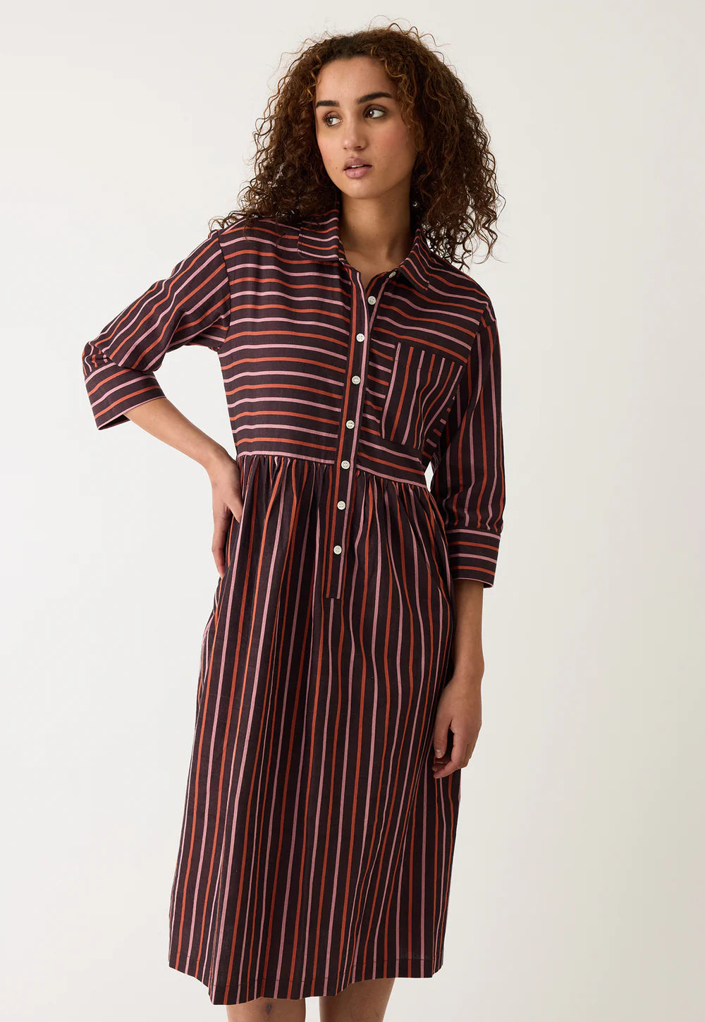 Nancybird Mel Dress - Twilight Stripe