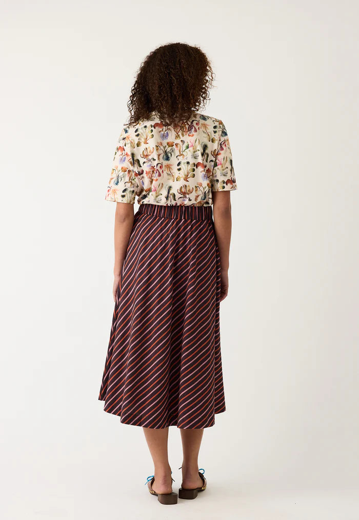 Nancybird Wave Skirt - Twilight Stripe