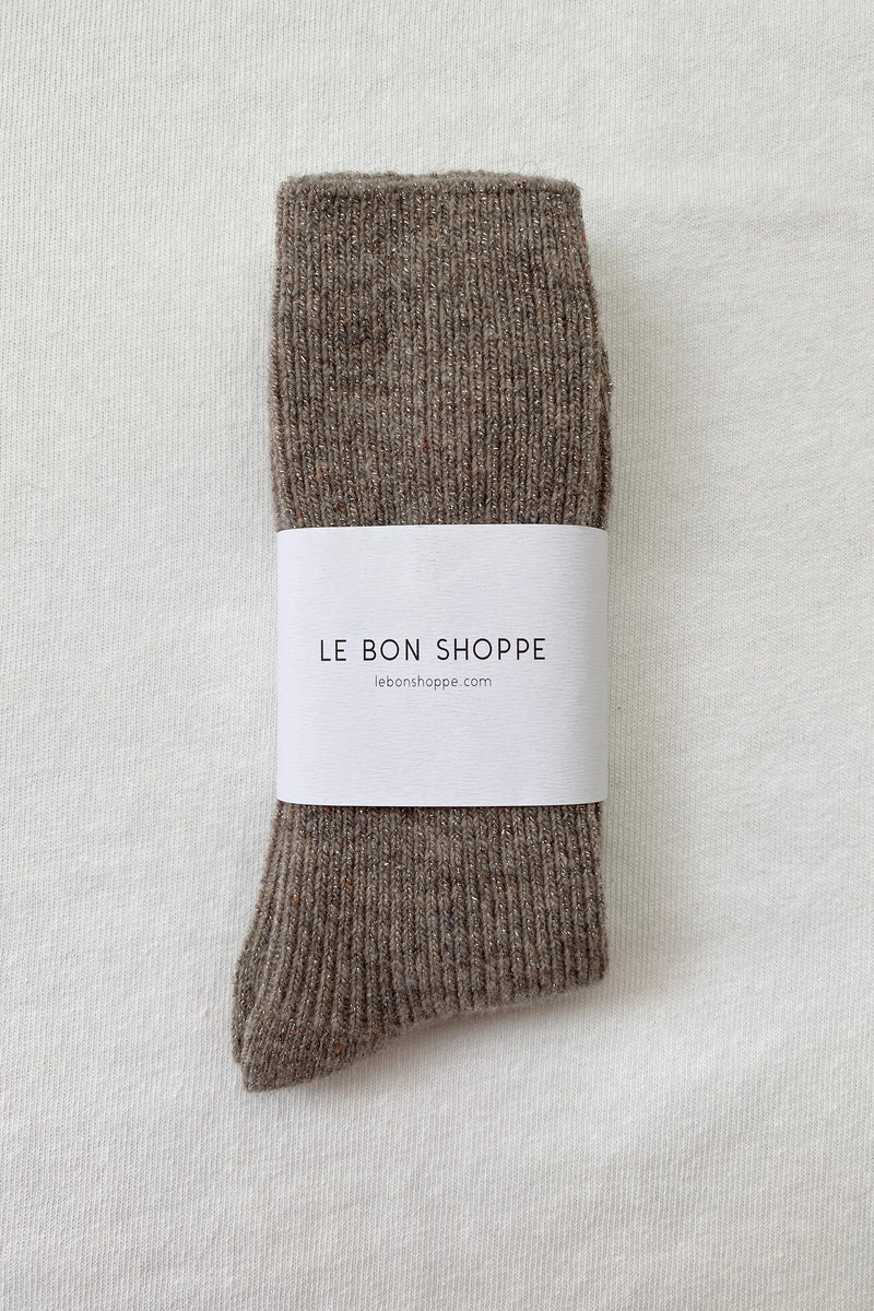 Le Bon Shoppe Winter Sparkle Socks - Nutmeg