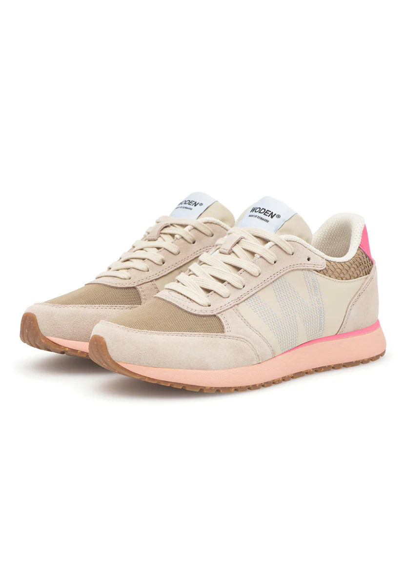 Woden Ronja Sneaker - Ivory/Blush