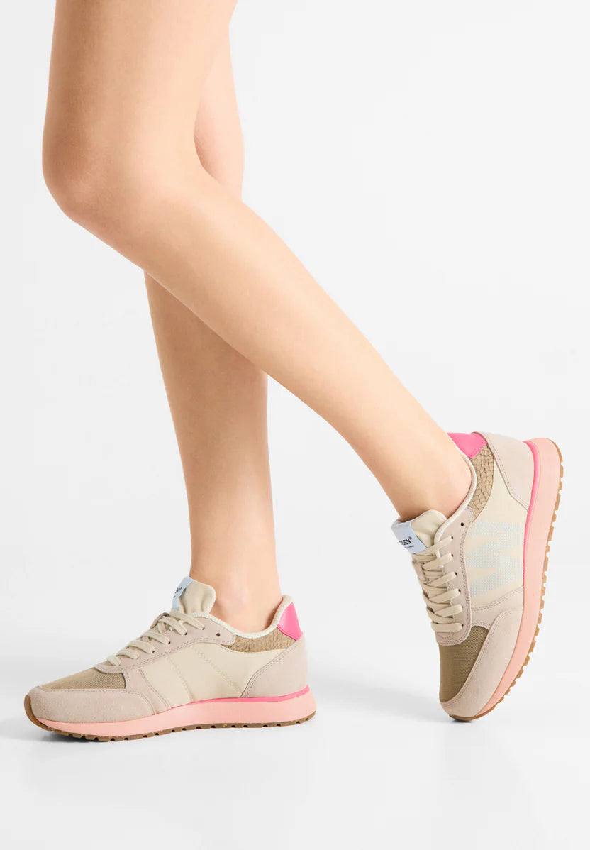 Woden Ronja Sneaker - Ivory/Blush
