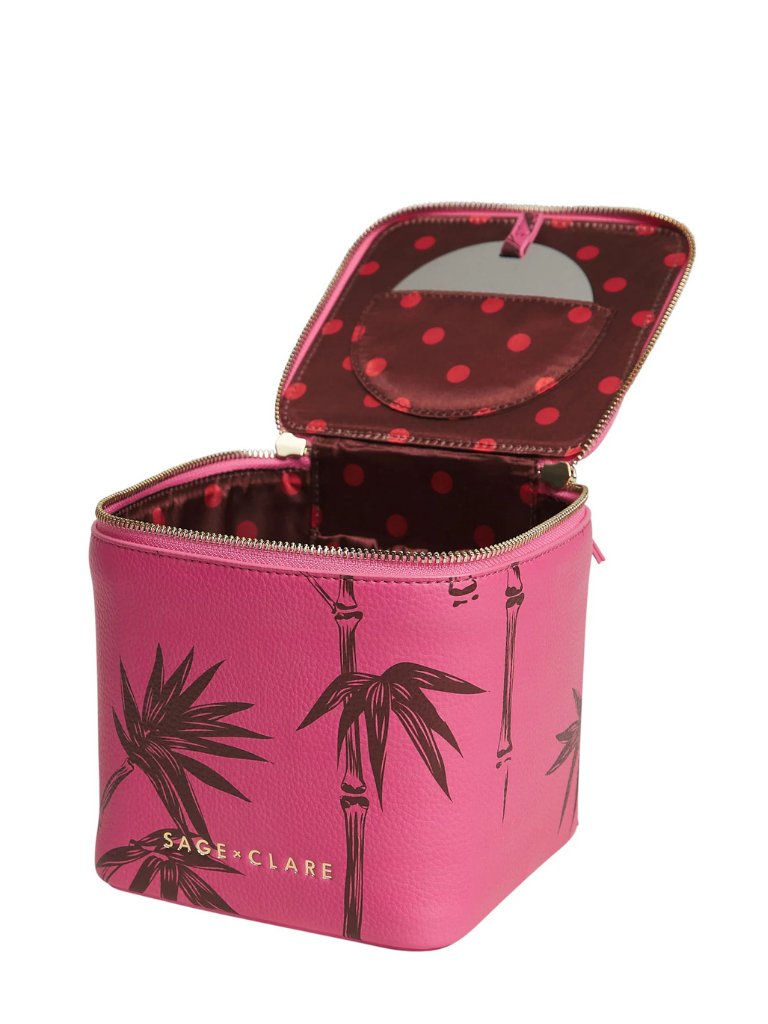 Sage and Clare Aneta Small Vanity Case - Primrose