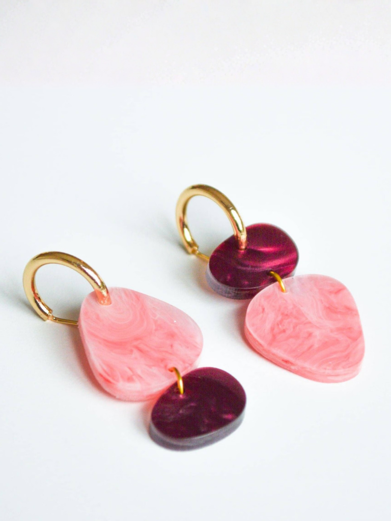 Hagen & Co Dune Earrings - Coral