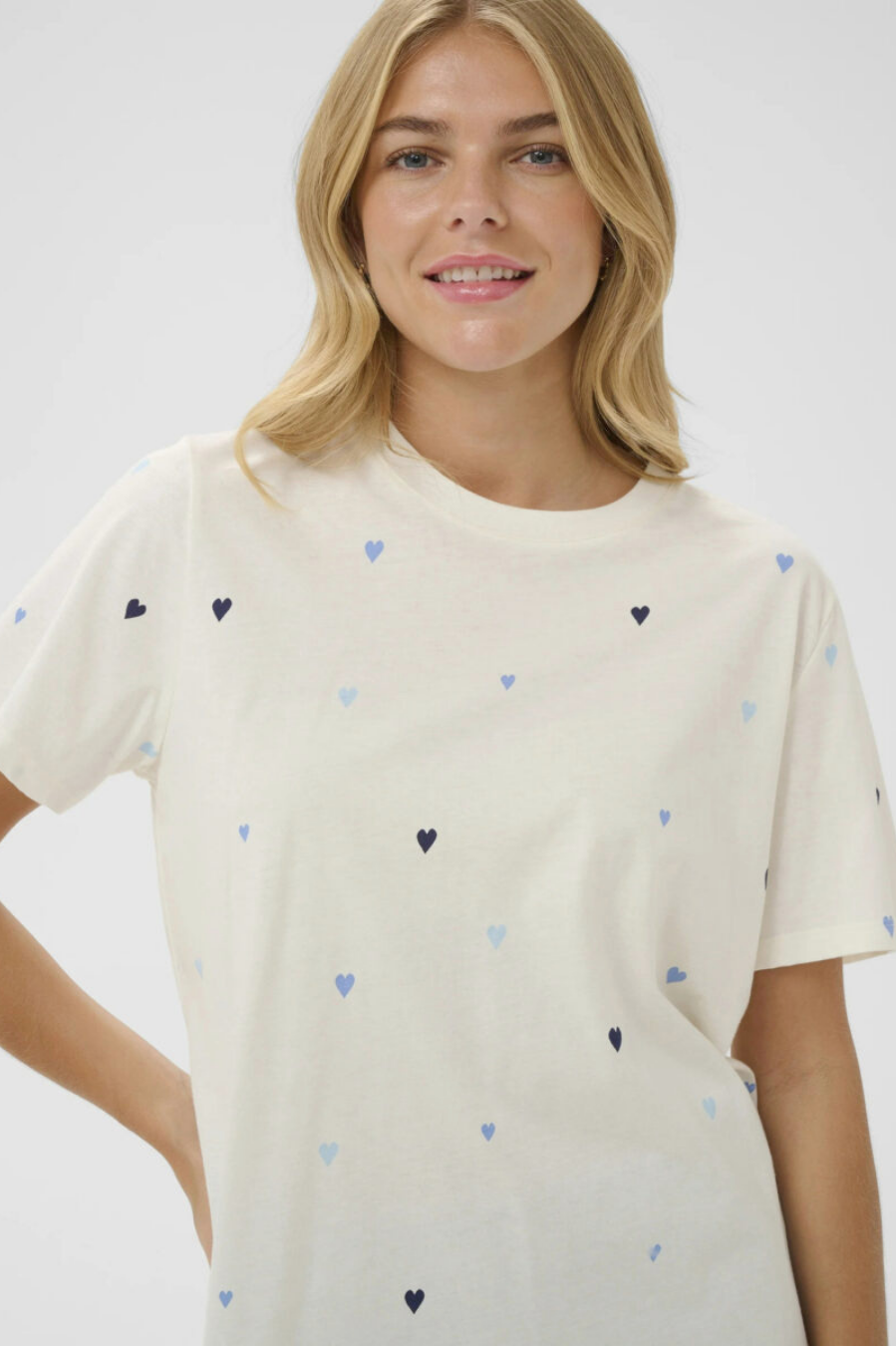 Saint Tropez Johanna T Shirt - Ice Blue