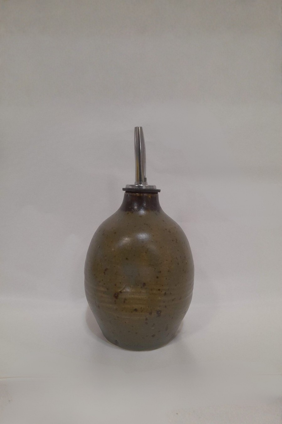 Small Handmade Oil Pourer - Riverstone Glaze