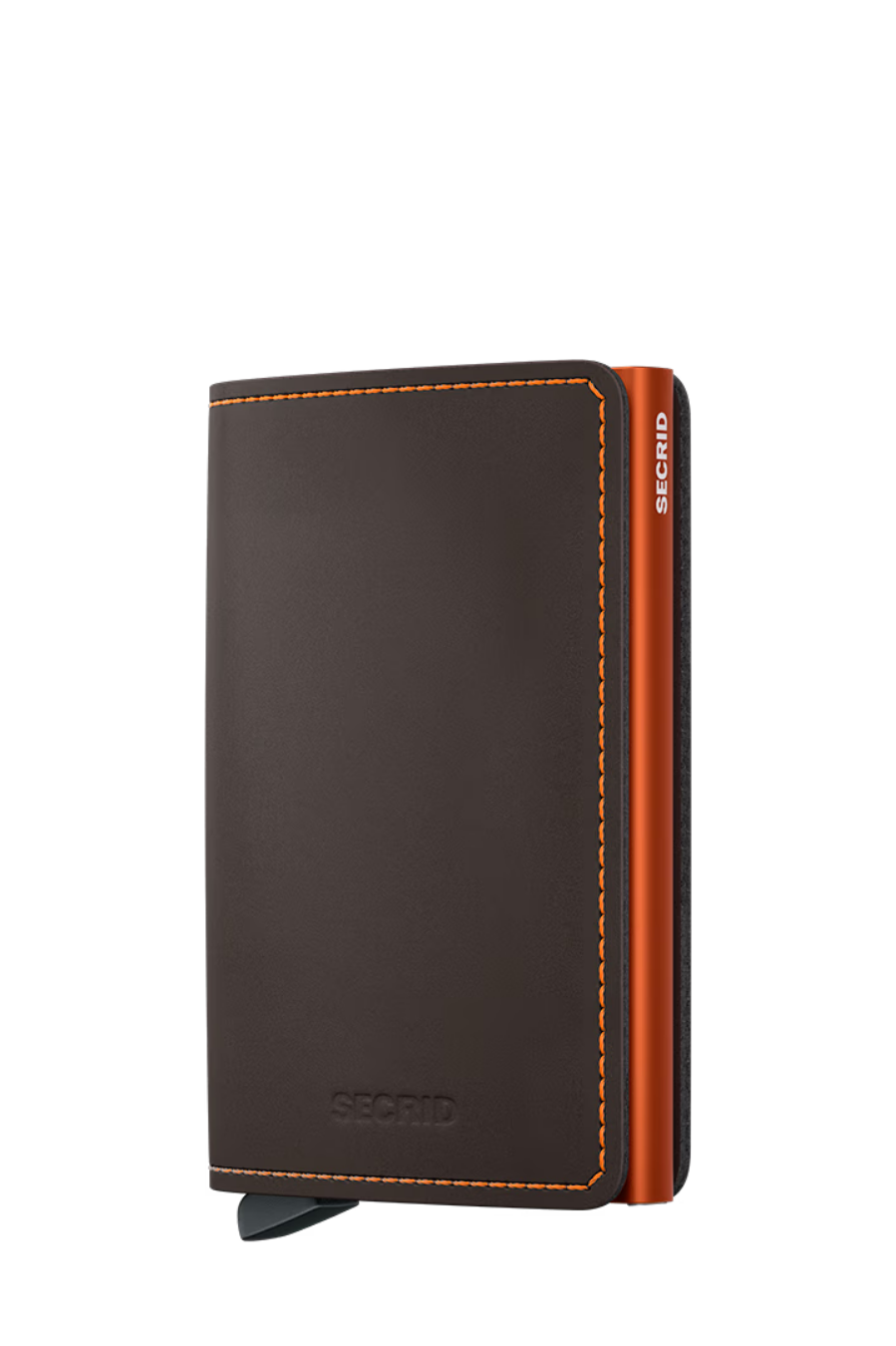 Secrid Slimwallet - Matte Truffle & Orange