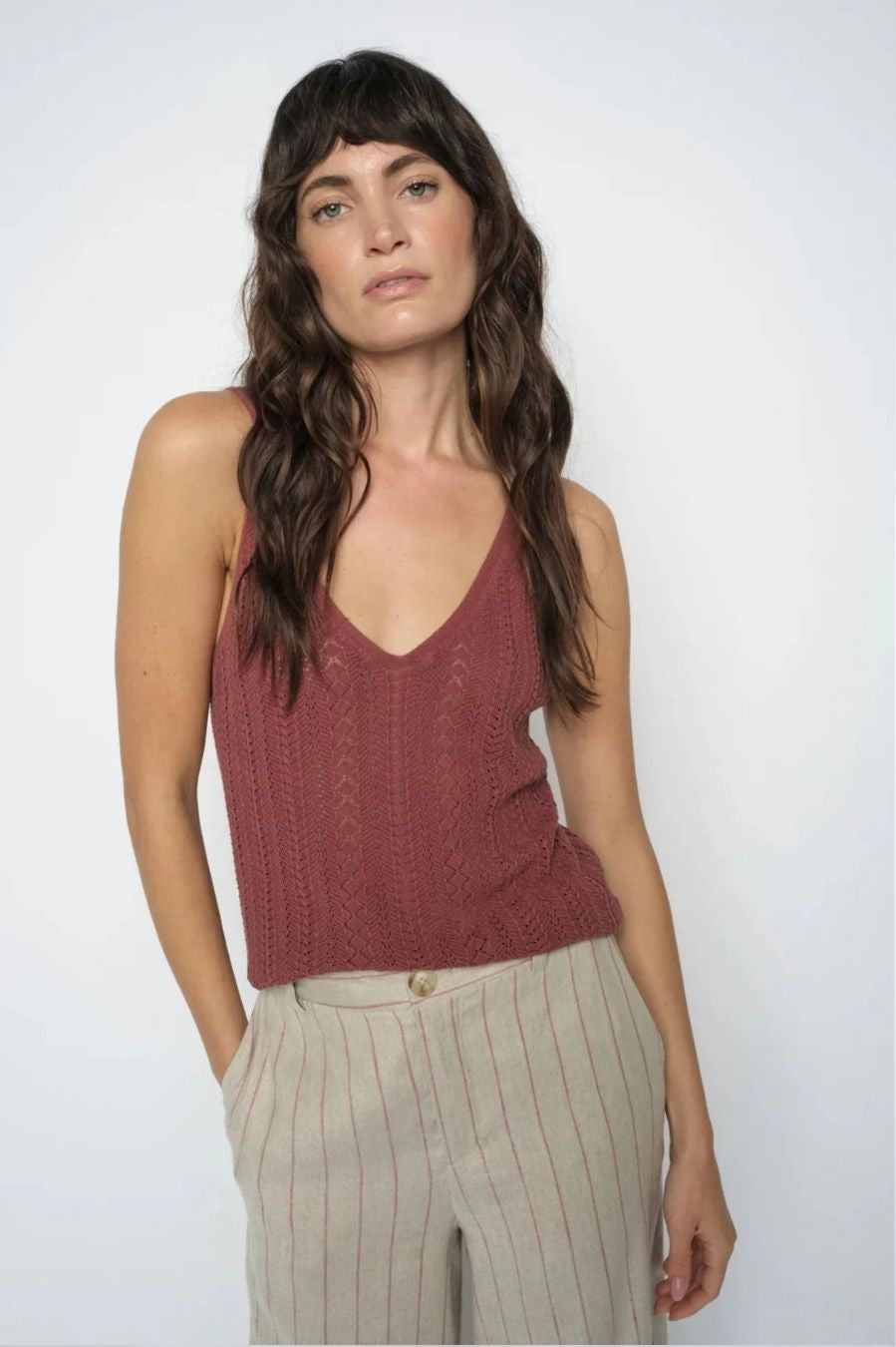 Mos Mosh Cressida Wash Knit Top - Cowhide