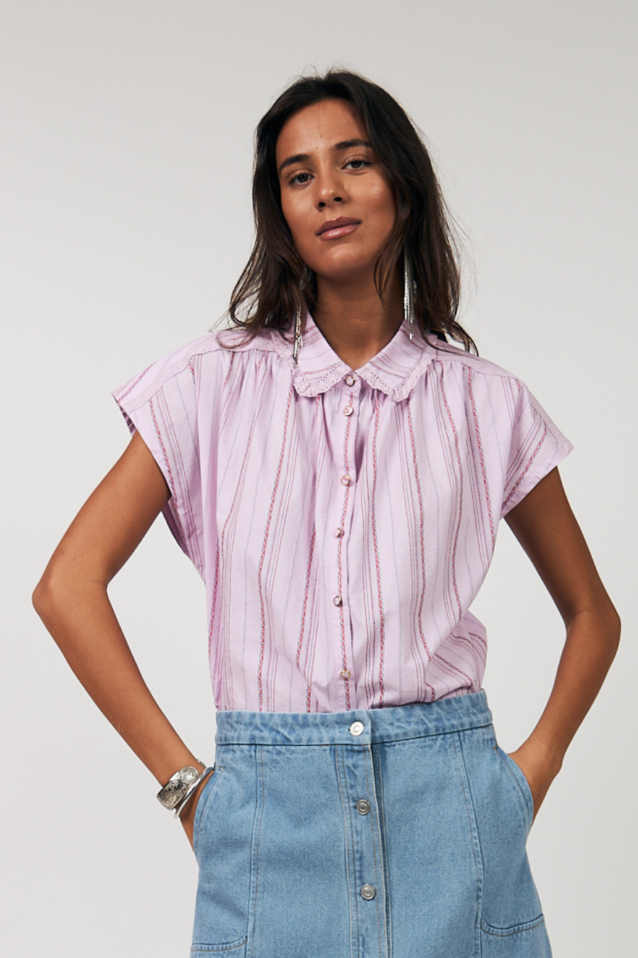 Lollys Laundry Badal Shirt - Lilac