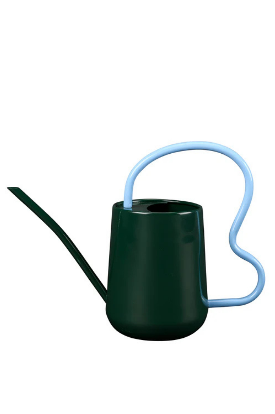 Scalloped Indoor Watering Can - Dark Green