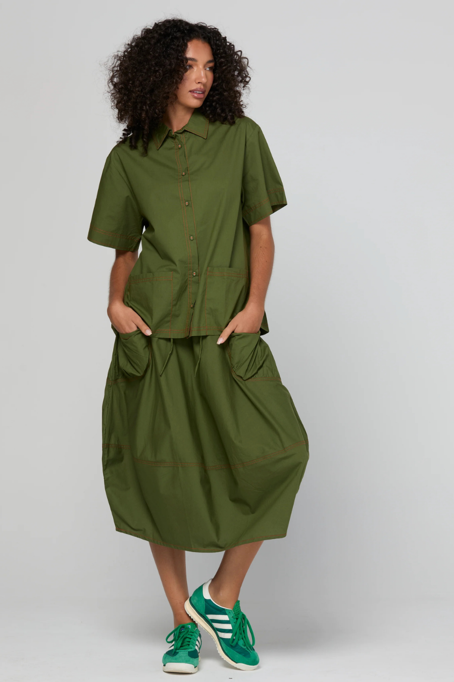 Boom Shankar Guru Skirt - Chive
