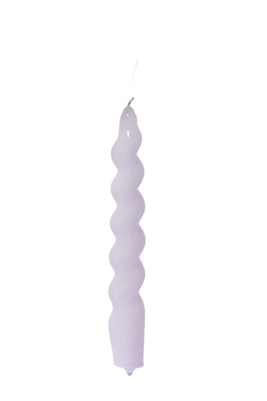 Maegen Spiral Taper Candle - Lilac