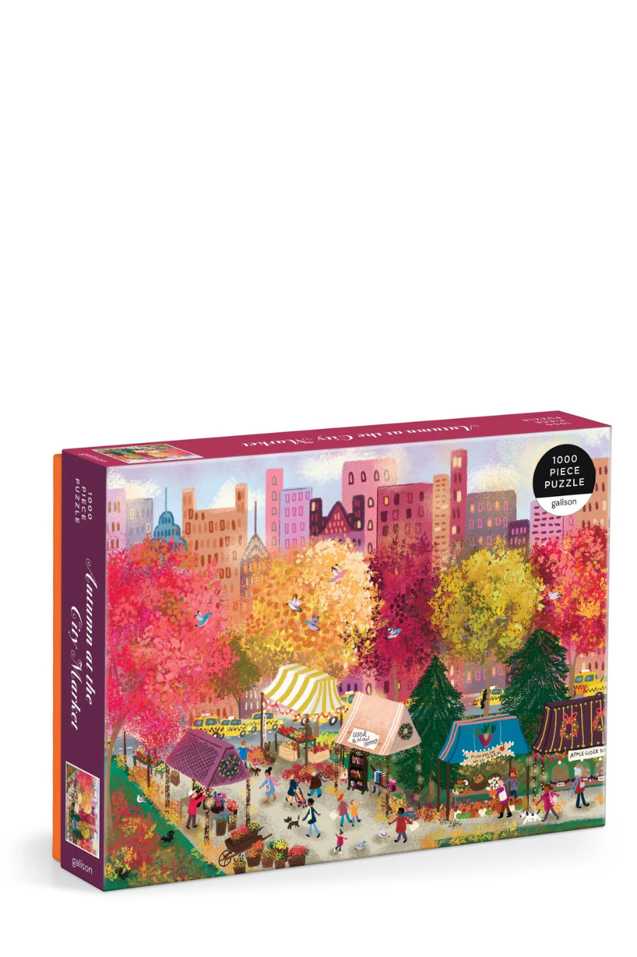 Joy Laforme Autumn at the City Market Puzzle - 1000pc
