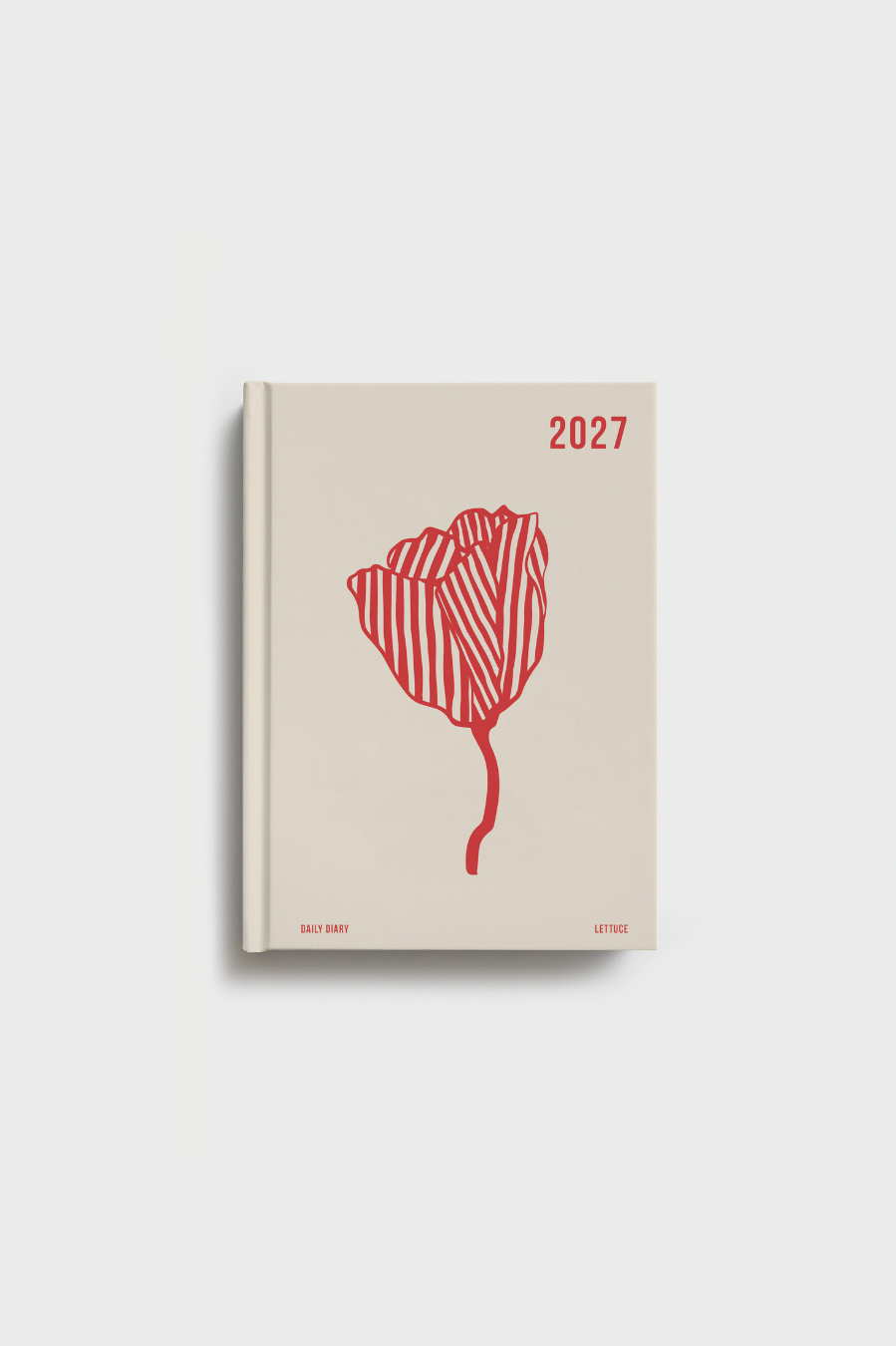Lettuce 2027 Daily Diary - Red Bloom