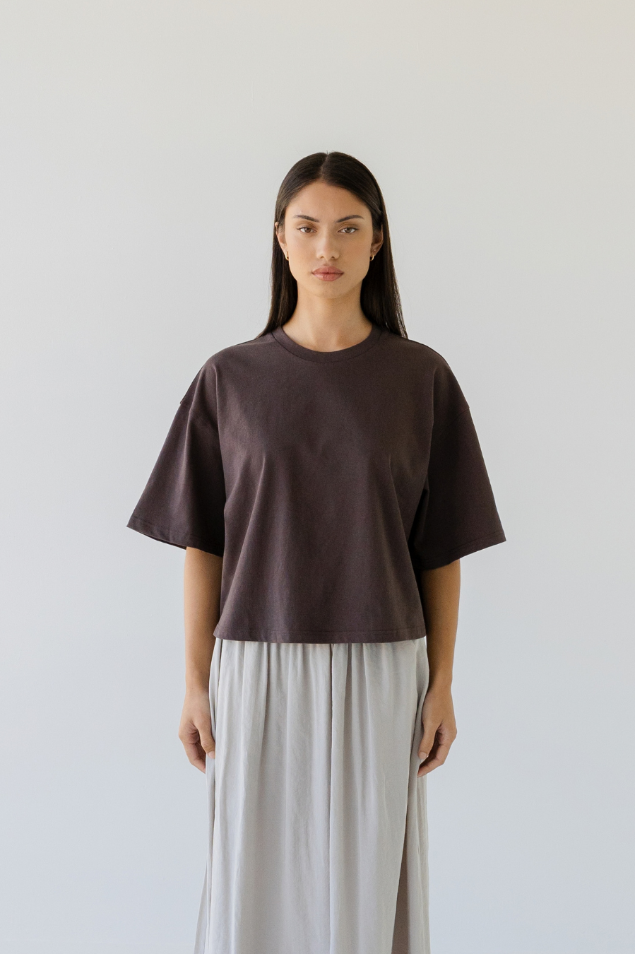 Sophie Boxy Tee - Earth