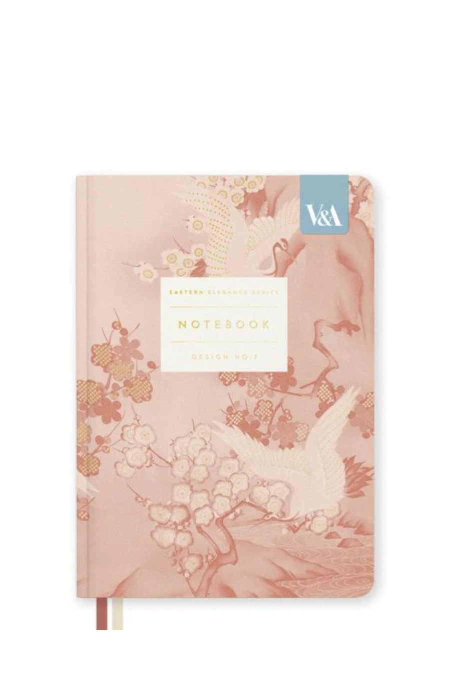 V&A B6 Hardback Notebook - Cranes & Blossoms
