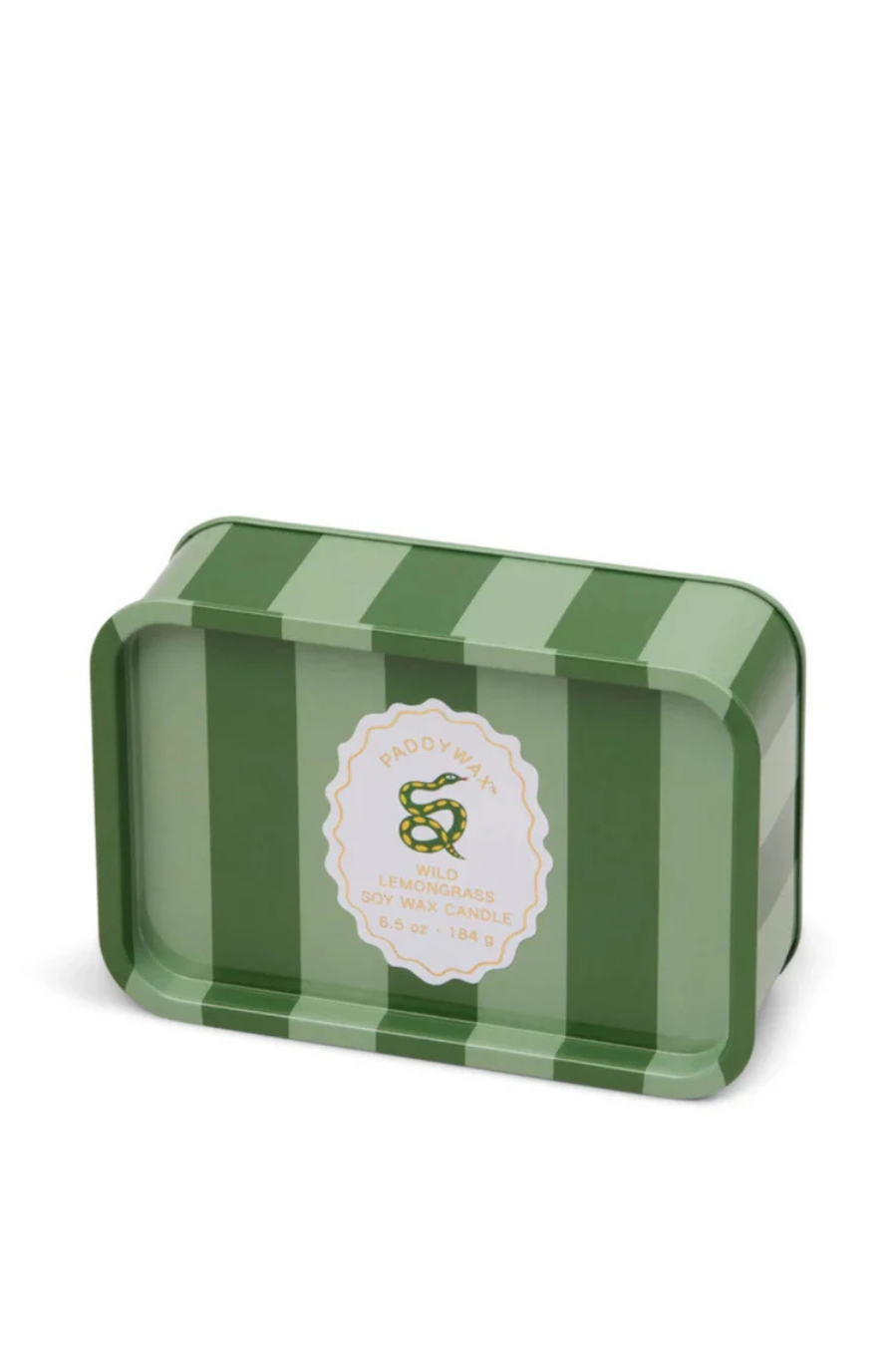 Paddywax A Dopo Snake Tin Candle - Wild Lemongrass