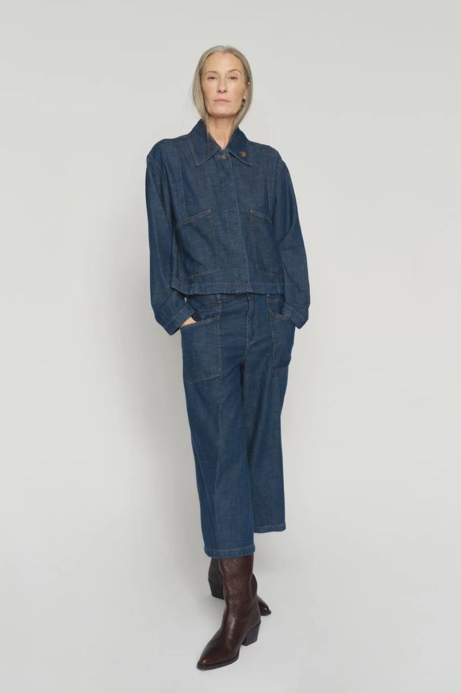 Mos Mosh Culotte Arge Jeans - Dark Blue