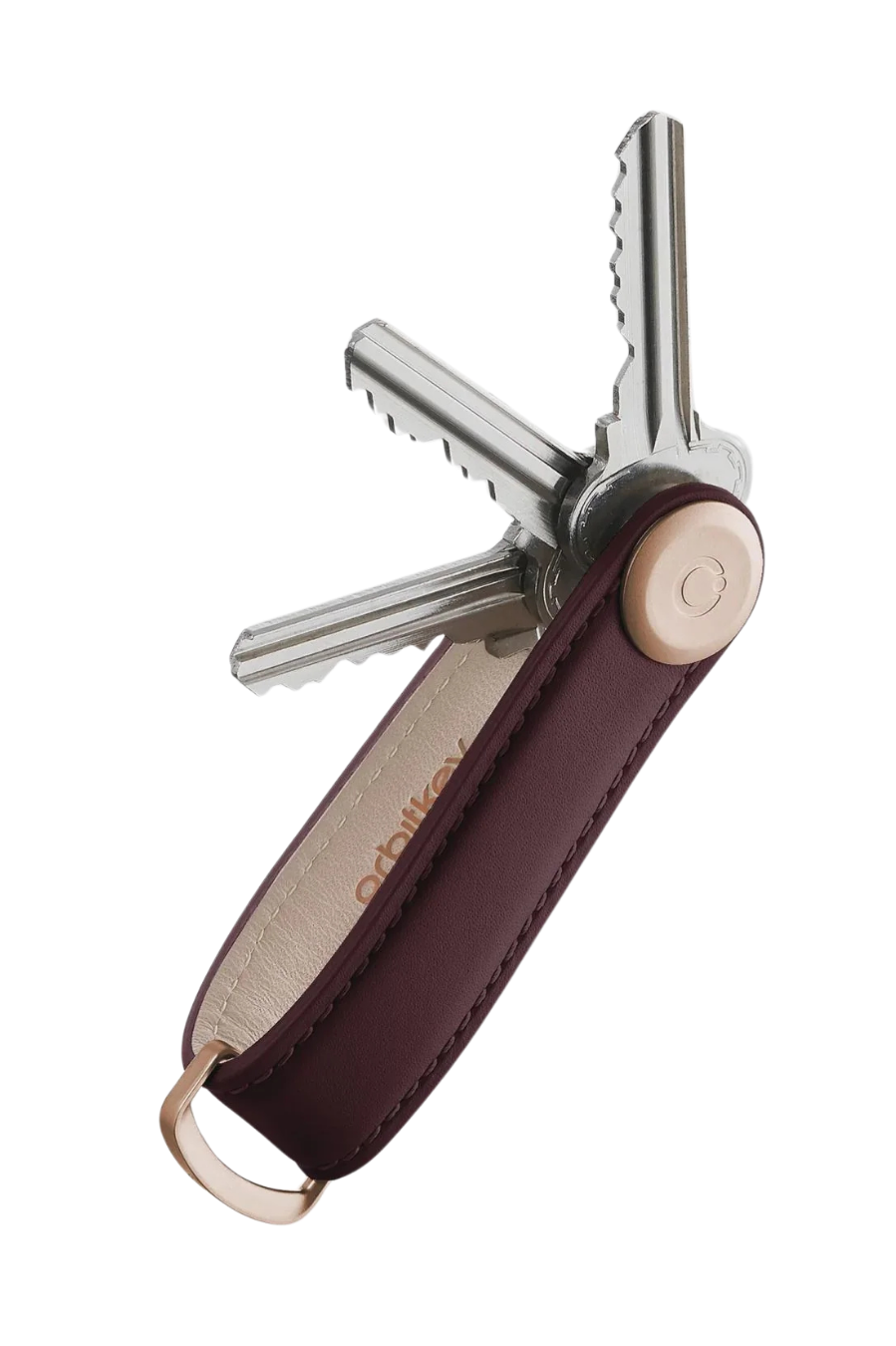 OrbitKey Key Organiser Leather - Wine