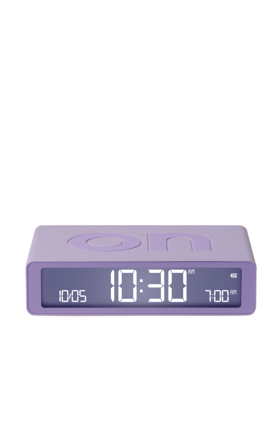 Lexon Flip Classic Alarm Clock - Lilac