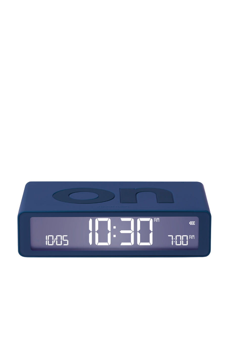 Lexon Flip Classic Alarm Clock - Dark Blue