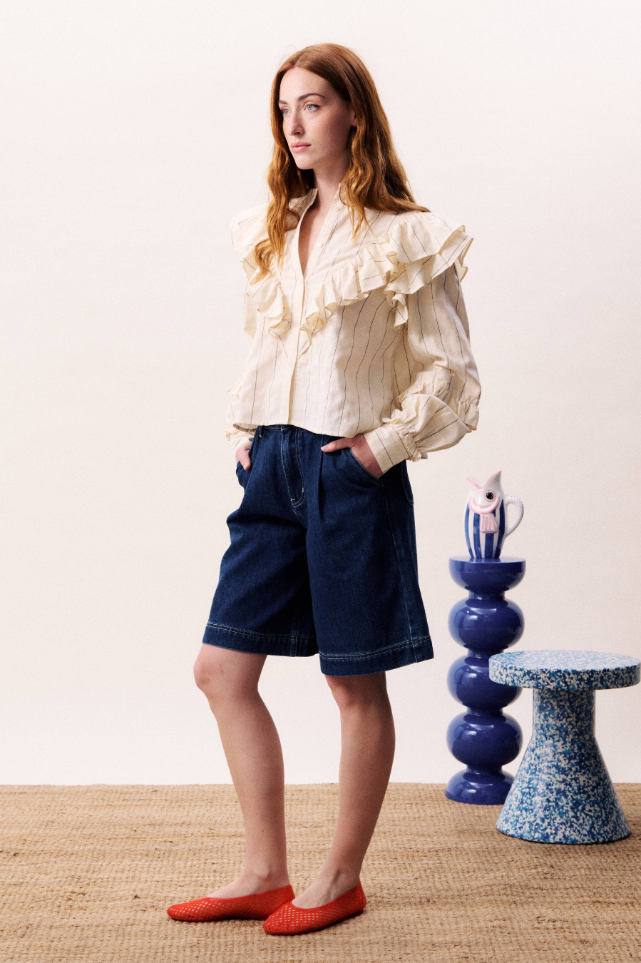 FRNCH Abyssal Bermuda Short - Denim