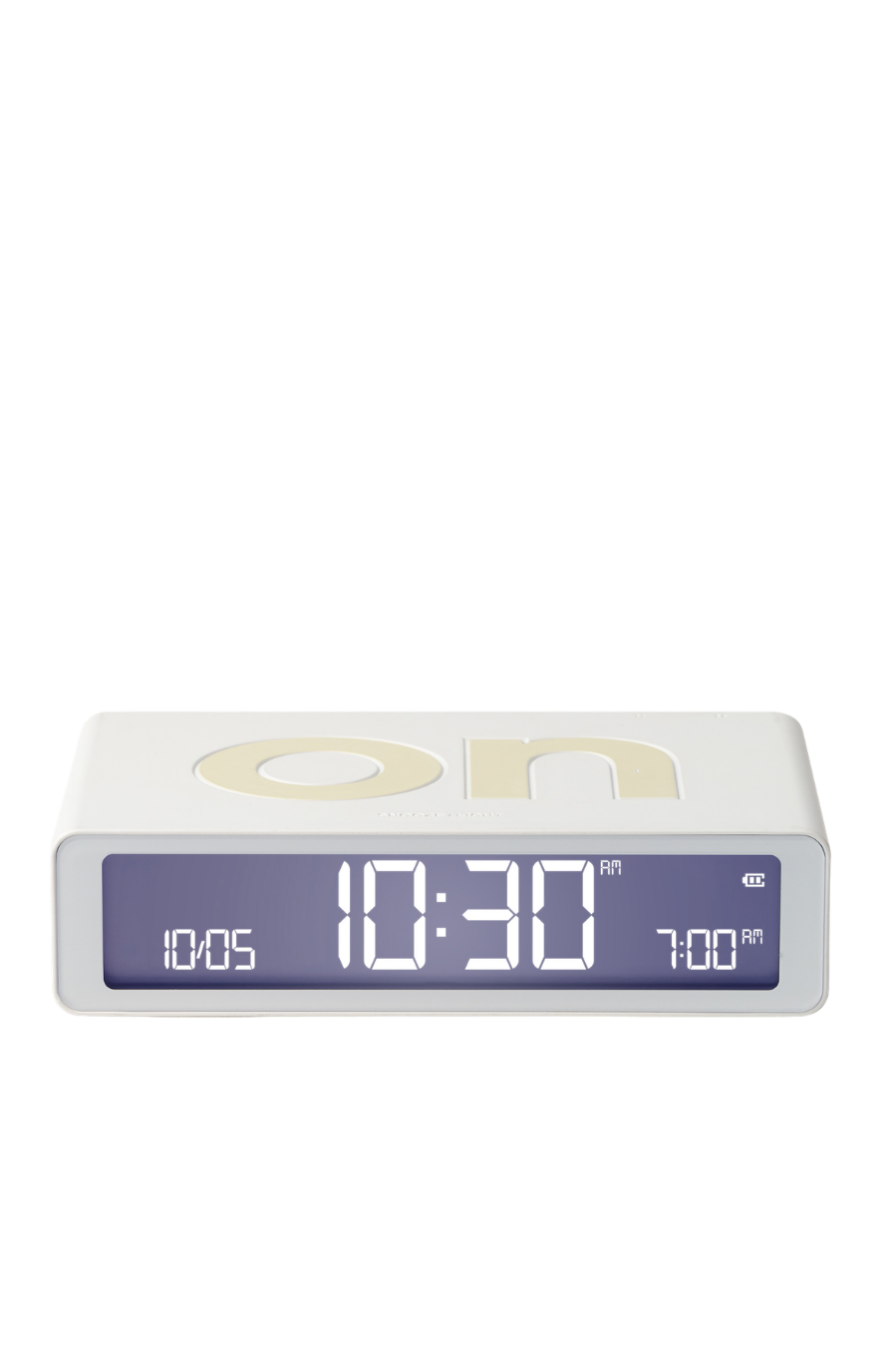 Lexon Flip Classic Alarm Clock - White