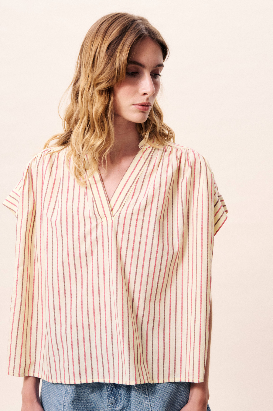 FRNCH Bonaia Blouse - Beurre