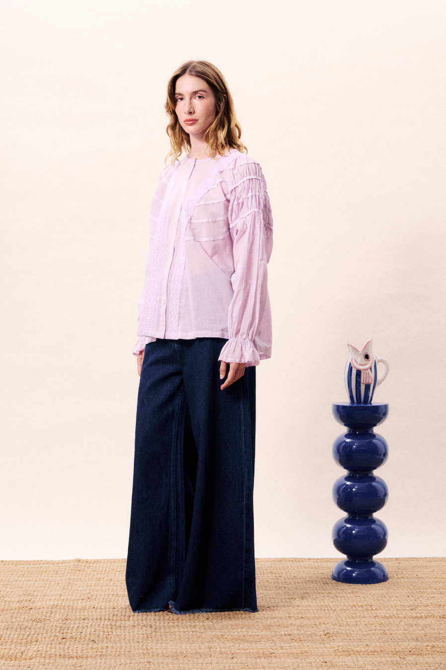FRNCH Brielle Blouse - Lilac