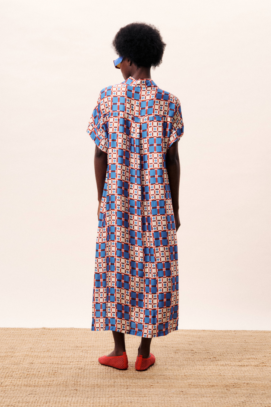 FRNCH Canopus Dress - Azulejos
