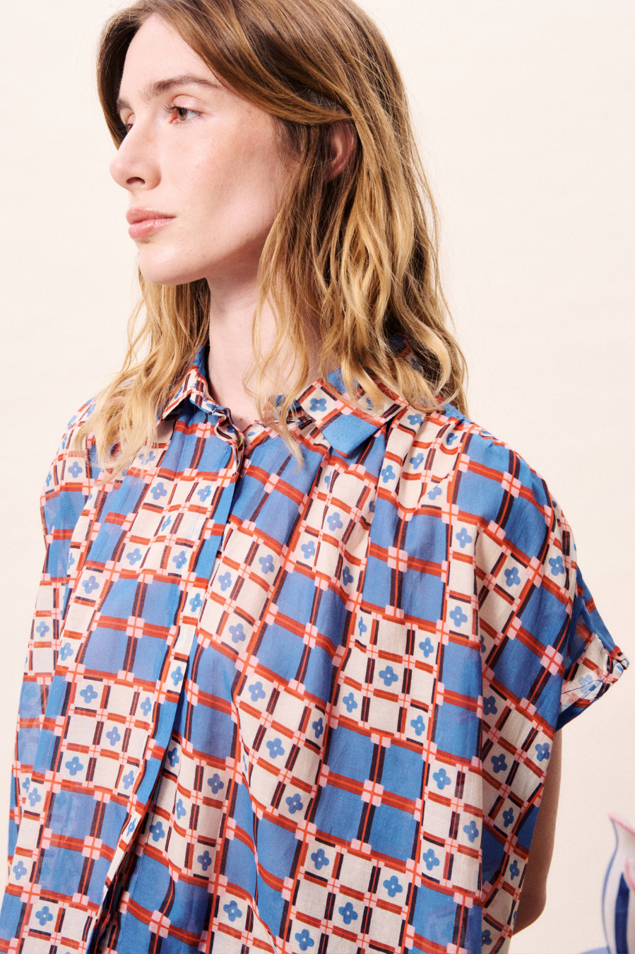 FRNCH Chrysocolle Shirt - Azulejos