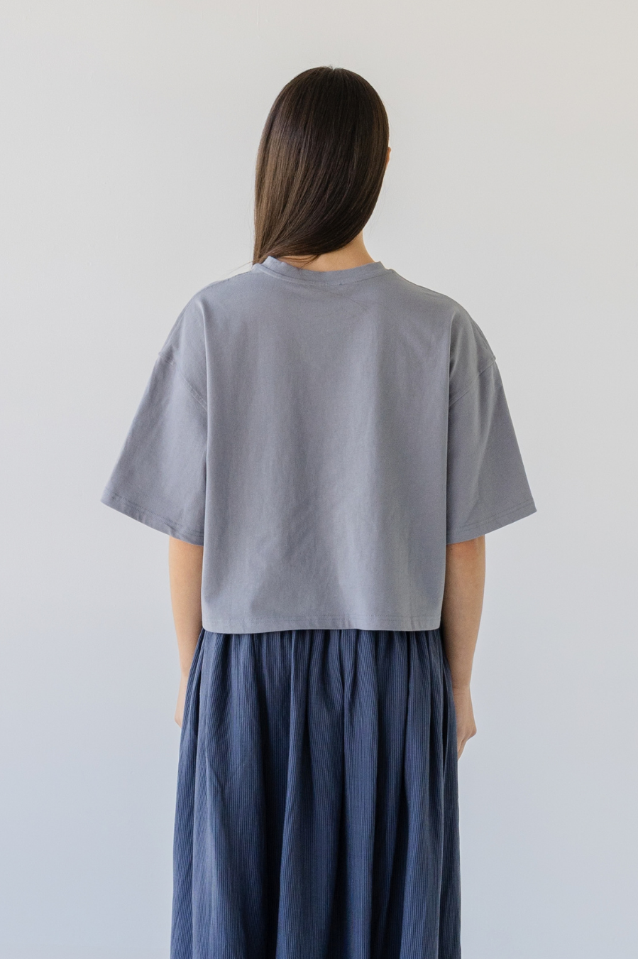 Sophie Boxy Tee - Sky