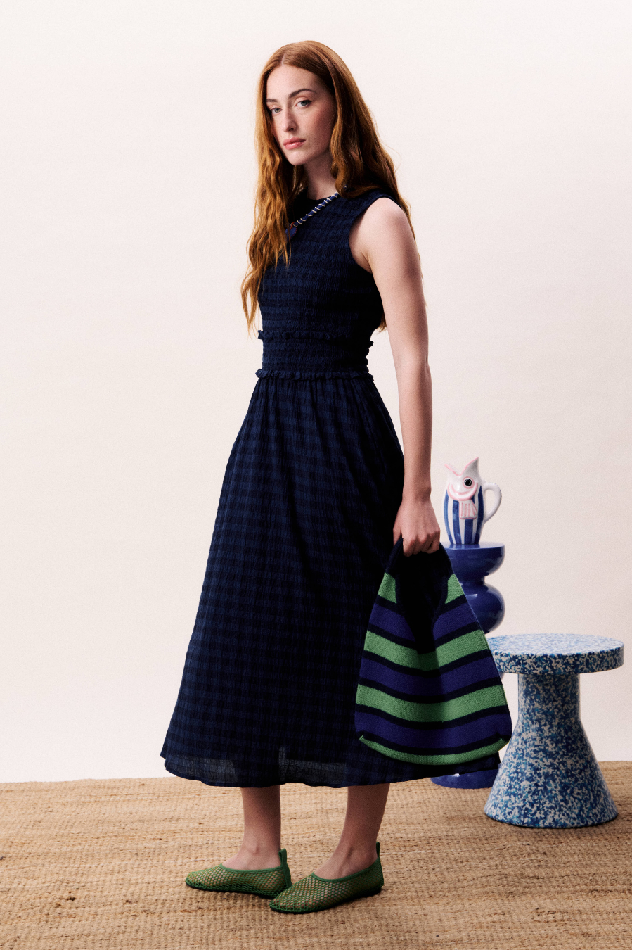 FRNCH Saquarema Dress - Bleu Marine